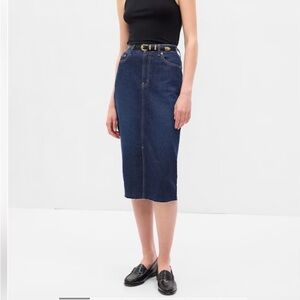 Gap Denim Pencil Icon MIDI Skirt